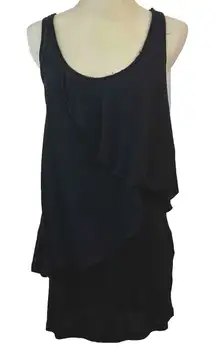 Zara Trafaluc Womens Medium Layered Top Racer Back Distressed Hems‎ Tank  Dress