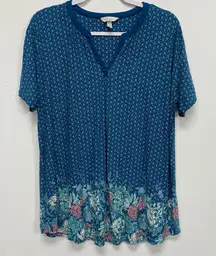 Soma Loungewear Women Large Comfort Dark Blue Soft Comfy Cozy