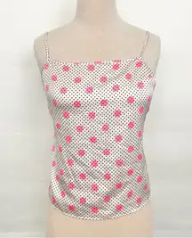 Victoria’s Secret polka dot spaghetti strap adjustable tank top pajama medium