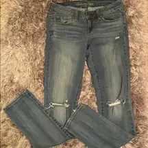 American Eagle Light Wash Skinny Jeans 3/$20