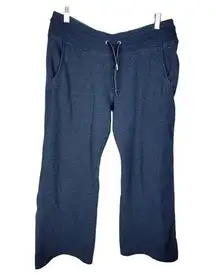 Tommy Hilfiger Navy Blue Cropped High Waisted Womens Ankle Sweatpants Size Large