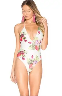 Privecy Please Orchid Plunge One Piece Swimwear 