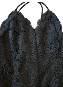 Rue21 Black Lace Bodysuit Size M