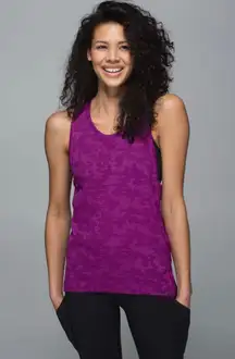 Run For Days Purple Camo Tank