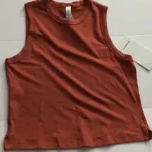 Lululemon NWT  Classic-Fit Cotton-Blend Tank Top Size 4 Red Rock