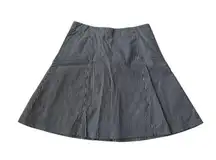 Loft railroad striped skirt