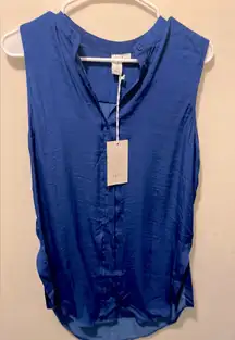 NWT Joie sleeveless thins‎ button down XS