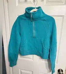 Scuba Oversized Funnel Neck Half Zip- Oceanic- XS/S