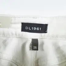 DL1961 NEW  Florence Ankle Cotton Stretch Skinny Denim Jeans Milk White Wash 26