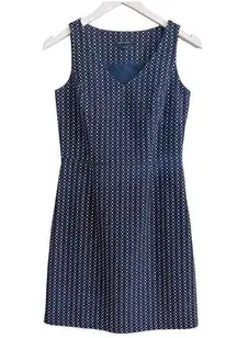 Tommy Hilfiger Sleeveless Dress Blue Size 0 Classic Preppy Nautical V-Neck