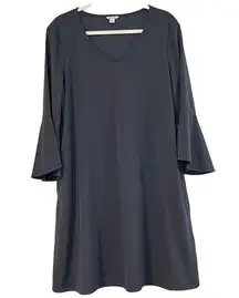 Est. 1946 Knee Length V-neck 3/4 Sleeve Dress Large