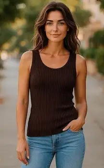 Bloomingdale’s Collection Fifty Nine  Silk Knit Cami Tank Top Basics Medium