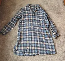 Goodthreads Flannel Plaid Dress SIZE L