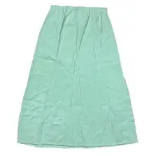 Madewell  Women's Green Layton Midi Slip Skirt Size 0 Solid Casual Lightweight