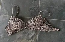 cheetah print bikini top