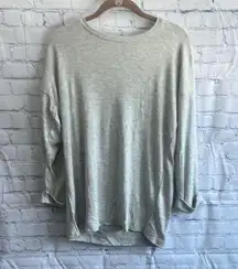 J. Crew gray‎ lightweight, super soft, long sleeve shirt, women size medium