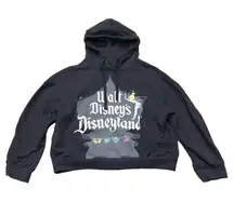 NWOT Walt Disney Disneyland 100 Hoodie Sweatshirt Anniversary Faded Black Small