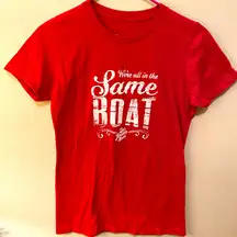 Women’s Zach Brown Band Collective Tour Tee Shirt red