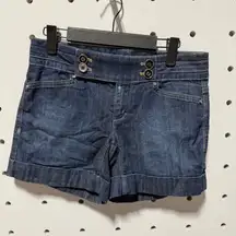 White House Black Market Dark Blue Jean Shorts Size 00
