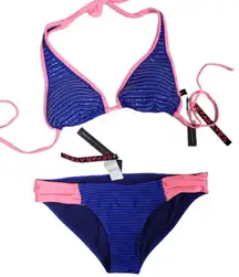 Brand New Bikini Bathing Suit Cobalt Blue Size M