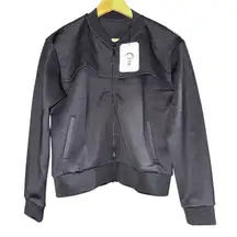 NWT Zyia Active Mesh Primo Activity Jacket Women Med Black Zip Pockets Stretch