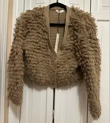 Mustard Seed Size small new long loop knit cardigan sweater boho look