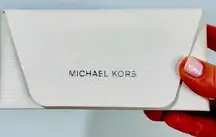 Michael Kors  White Leather Sunglasses Case