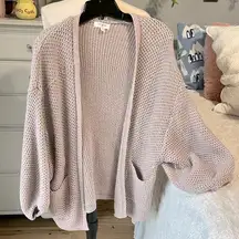 Oversized Crochet Cardigan