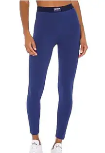 ADAM Selman Sport Bonded Active Leggings 7/8 length Royal Blue Medium