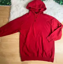 TopShop red oversized long sleeves hoodie sweater