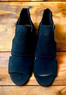 Bella Vita Dark Teal Open Toe Bootie Sz 7.5