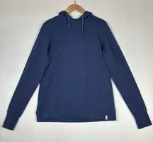 Lauren James Hoodie Womens‎ Sz M Heathered Blue Soft Thumb Holes