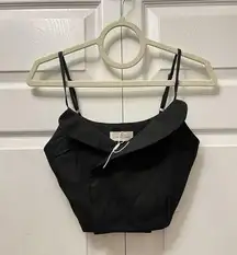 Beach Bunny NEW black Crop Top Womens Xs