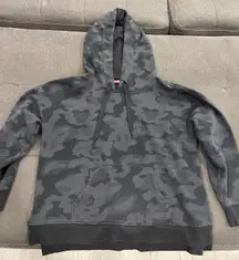 Black Camo Cropped Hoodie
