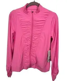 NWT 90 Degrees by Reflex Womens Athletic Zip up Jacket Medium $139 Nylon Blend