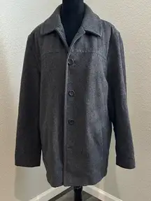 Vintage J. Crew Charcoal Pea Coat