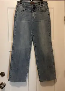 Judy Blue Jeans Women’s 11/30 Blue Retro Wide Fit High Rise Medium Wash Grunge