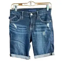 Rock & Republic Kristy  Roll Up Denim Shorts Sz 2