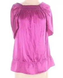 BCBGMAXAZRIA Women's 100% Silk Pink Blouse Size XS