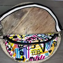 Brighton  Graffiti Love‎ Crossbody Belt Bag Fanny Pack Waist Bag Travel City EUC