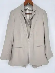 Veronica Beard  Dickey Blazer with Dickey Cotton Grey Size 2