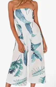 Leaf Patterned Romper