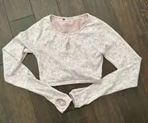 Long-sleeve Crop Top