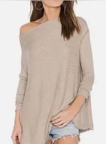 Free People Lover Rib Thermal Top Sweater