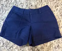 Lilly Pulitzer Deep Blue Women's Shorts size 00