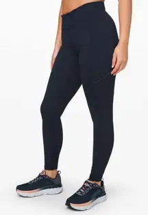 Lululemon Speed Up Tight 28” Brushed True Navy Size 4 Reflective Pockets