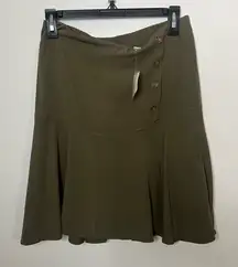 C. EST 1946 Olive Green Elastic Waist skirt size medium