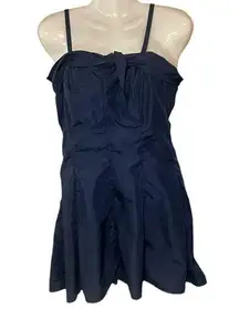 Vintage 1950s Loomtogs Corset Halter Pinup Girl Mini Dress Small