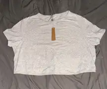 COTTON LOGO SUPER CROPPED T-SHIRT