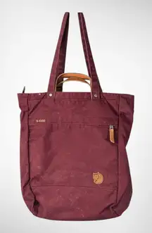 Fjällräven G-1000 Tote Bag Burgundy Shoulder Carry Everyday Utility Bag